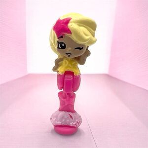 VTG Polly Pocket Doll Figure Blonde Winking Mermaid Princess Pink 90s Bluebird